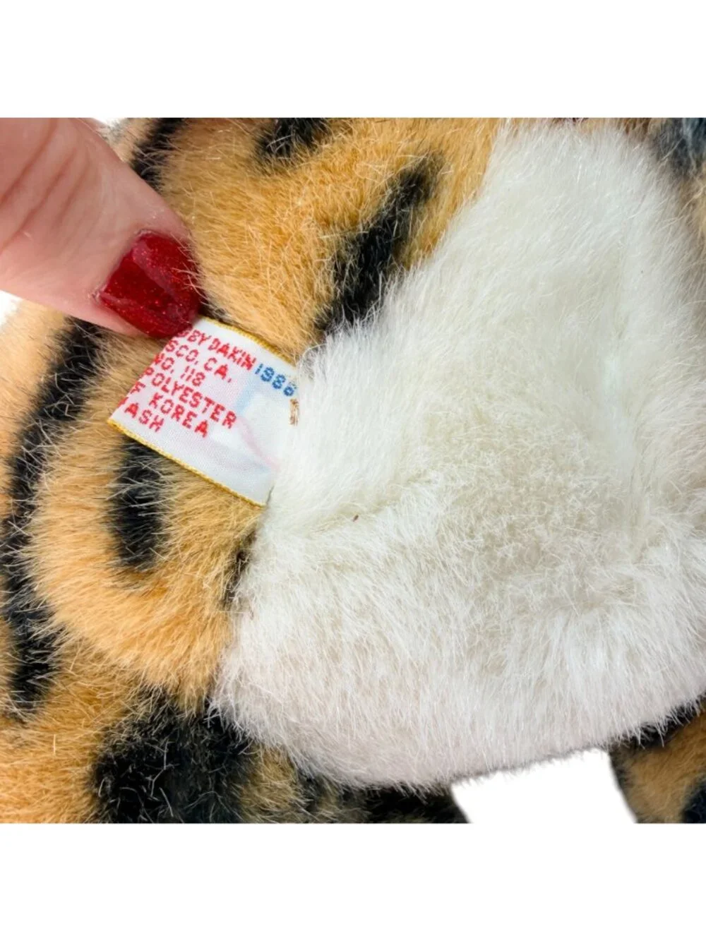 Vintage Dakin Tiger Plush 1988 Fun Farm Soft Classics 13